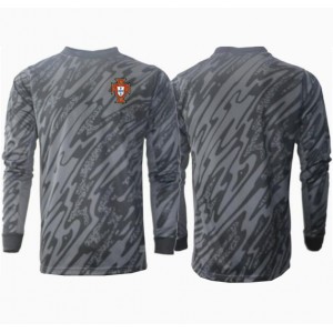 Portugali Maalivahti Jalkapallovaatteet Vieraspaita EM-Kisat 2024 Pitkähihainen